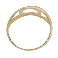 14k Yellow Gold Wide Knot Fashion Ring - JewelryAffairs