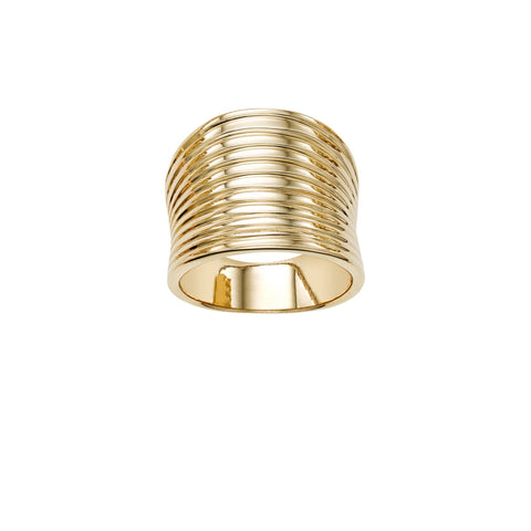 14K Yellow Gold Womens Band Ring
