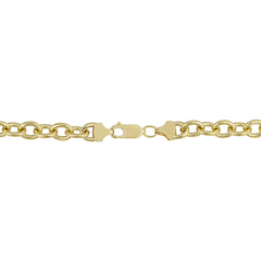 14K Yellow Gold Filled Rolo Chain Bracelet, 7.6mm, 8.5" fine designer jewelry for men and women