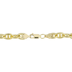 14K Yellow Gold Filled Mariner Chain Bracelet, 6.6mm, 8.5" fine designer jewelry for men and women