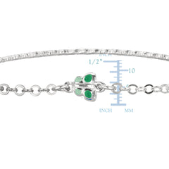 Baby Bangle Bracelet With Butterfly Enameled Charms In Sterling Silver - 5.5 Inch