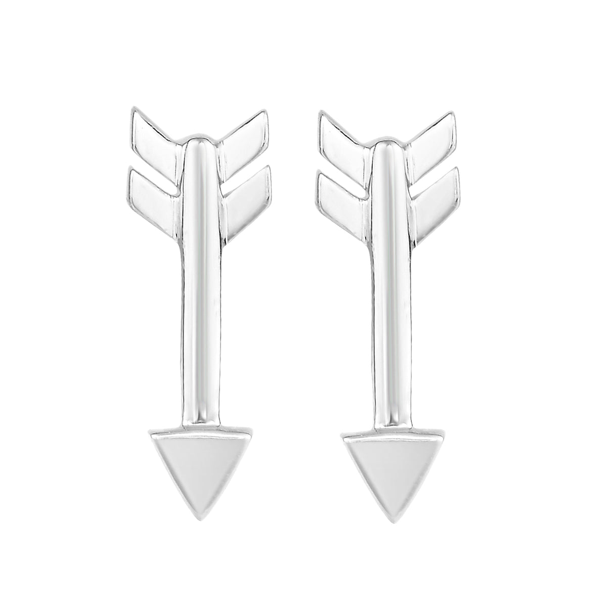 Sterling Silver Arrow Style Stud Earrings fine designer jewelry for men and women