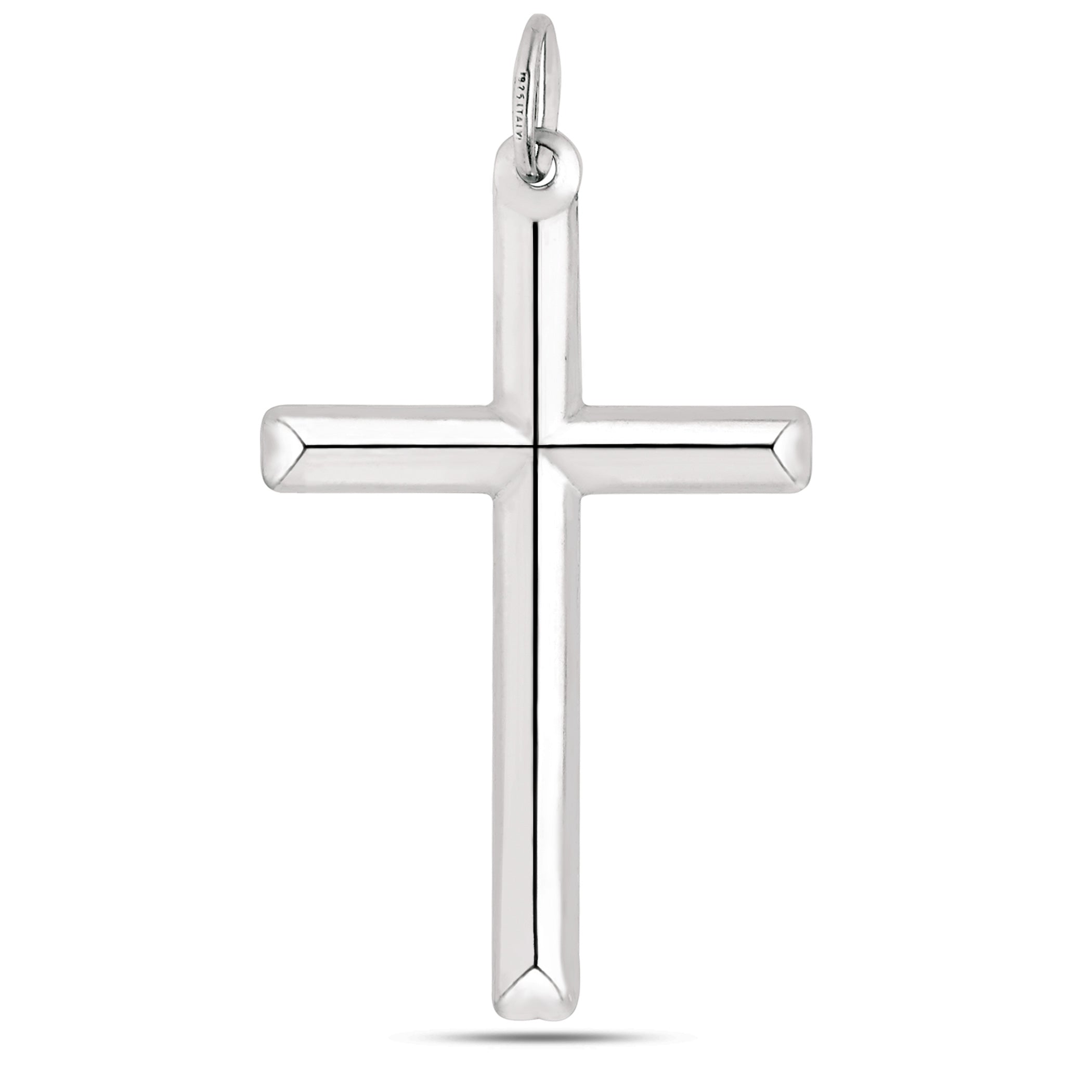 Sterling Silver Cross Pendant, 25 x 45 mm fine designer jewelry for men and women