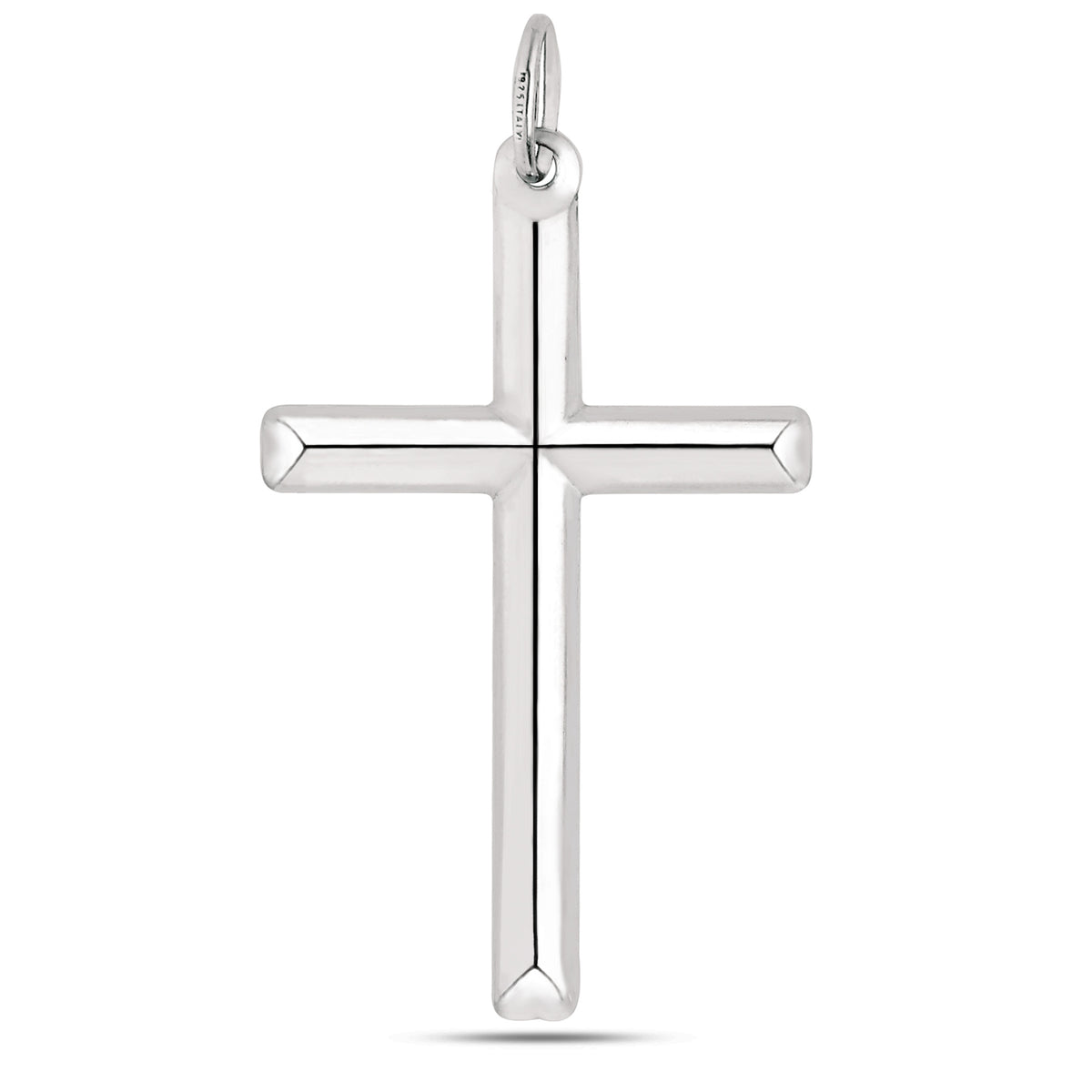 Sterling Silver Cross Pendant, 25 x 45 mm fine designer jewelry for men and women