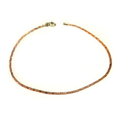 Pink And White Diamond Cut Anklet In Sterling Silver, 10" fine designer jewelry for men and women