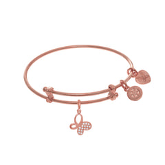 Butterfly Charm Adjustable Bangle Girls Bracelet - JewelryAffairs
