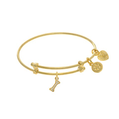 Dog Bone Charm Adjustable Bangle Girls Bracelet - JewelryAffairs
