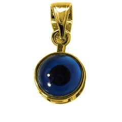 Sterling Silver 18 Karat Gold Overlay Plated Evil Eye Pendant fine designer jewelry for men and women
