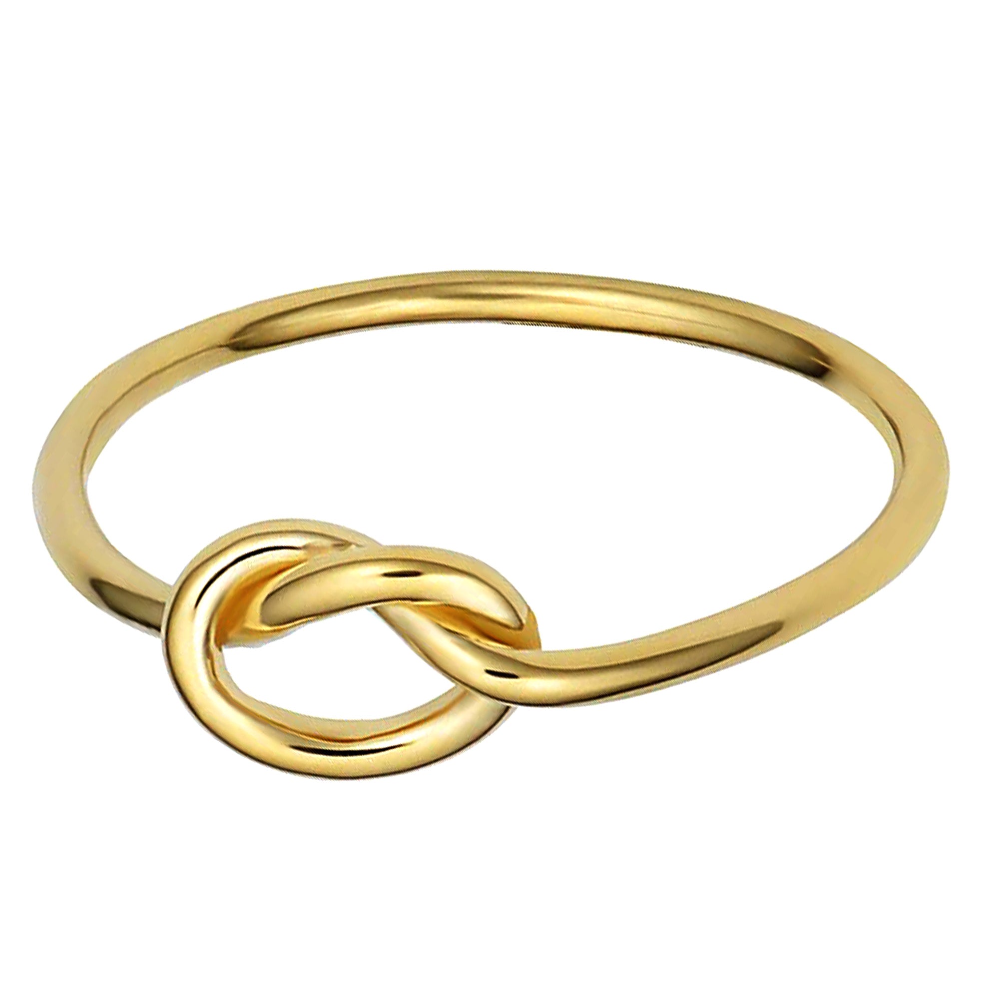 14k Yellow Gold Love Knot Ring fine designer jewelry for men and women