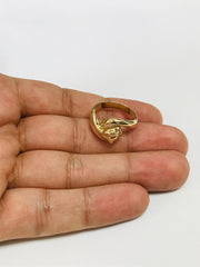 14k Yellow Gold Panther Signet Womens Ring, 7 fine designer jewelry for men and women