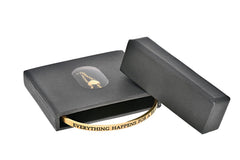 Intuitions Stainless Steel DON’?????????T LOOK BACK Diamond Accent Cuff Bangle Bracelet