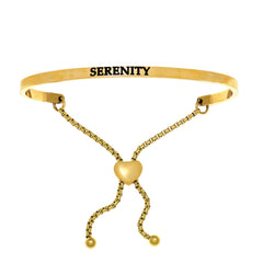 Intuitions Stainless Steel SERENITY Diamond Accent Adjustable Bracelet