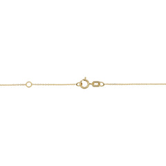 14k Yellow Gold 3D Cube Pendant Adjustable Necklace, 18" fine designer jewelry for men and women