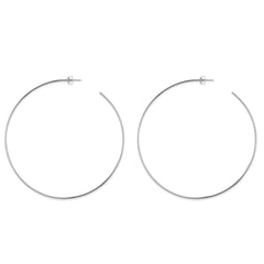 14k Gold Round Large Hoop Earrings, Diameter 105 mm fine designer jewelry for men and women