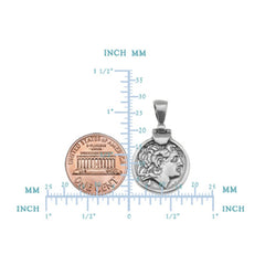 Sterling Silver Alexander The Great Pendant - JewelryAffairs