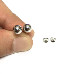 Sterling Silver Ball Stud Earrings