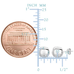 Sterling Silver Ball Stud Earrings