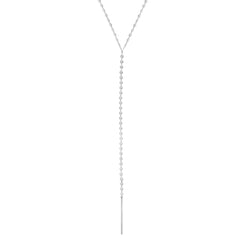 Sterling Silver Bar Charm Fancy Necklace, 24" - JewelryAffairs