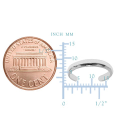 Sterling Silver High Polish Cuff Style Adjustable Toe Ring - JewelryAffairs