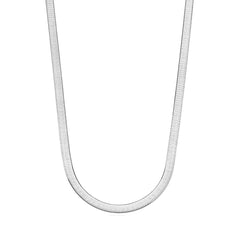Sterling Silver Imperial Herringbone Chain Necklace, 4.5mm