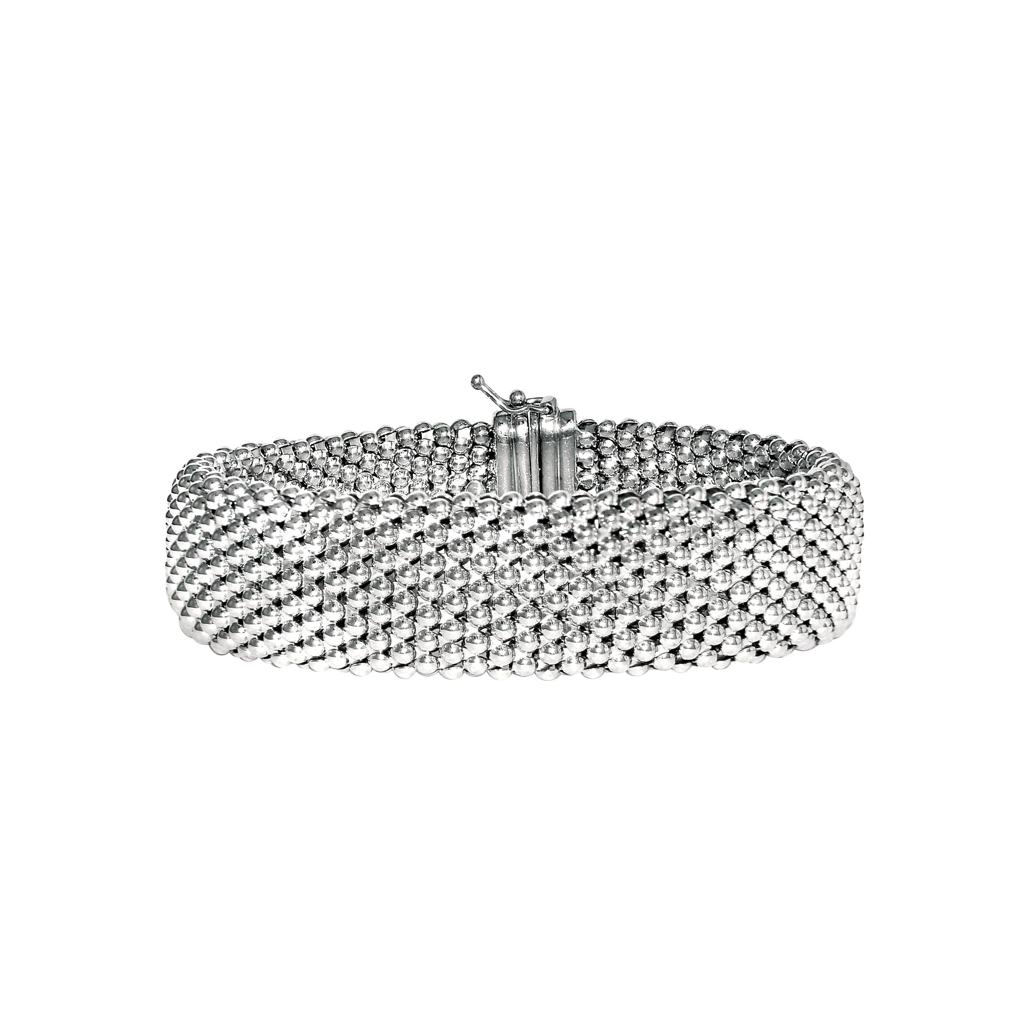 Sterling Silver Mesh Style Women's Bracelet, 7.5"