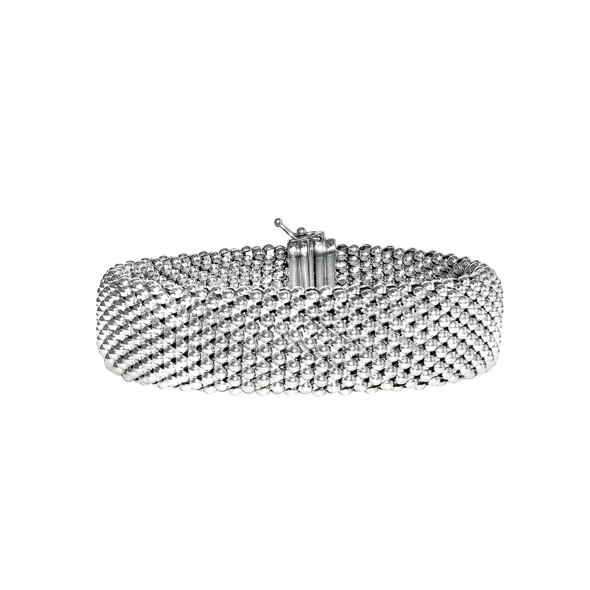 Sterling Silver Mesh Style Women's Bracelet, 7.5"