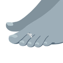 Sterling Silver Split Ends By Pass Style Adjustable Toe Ring - JewelryAffairs