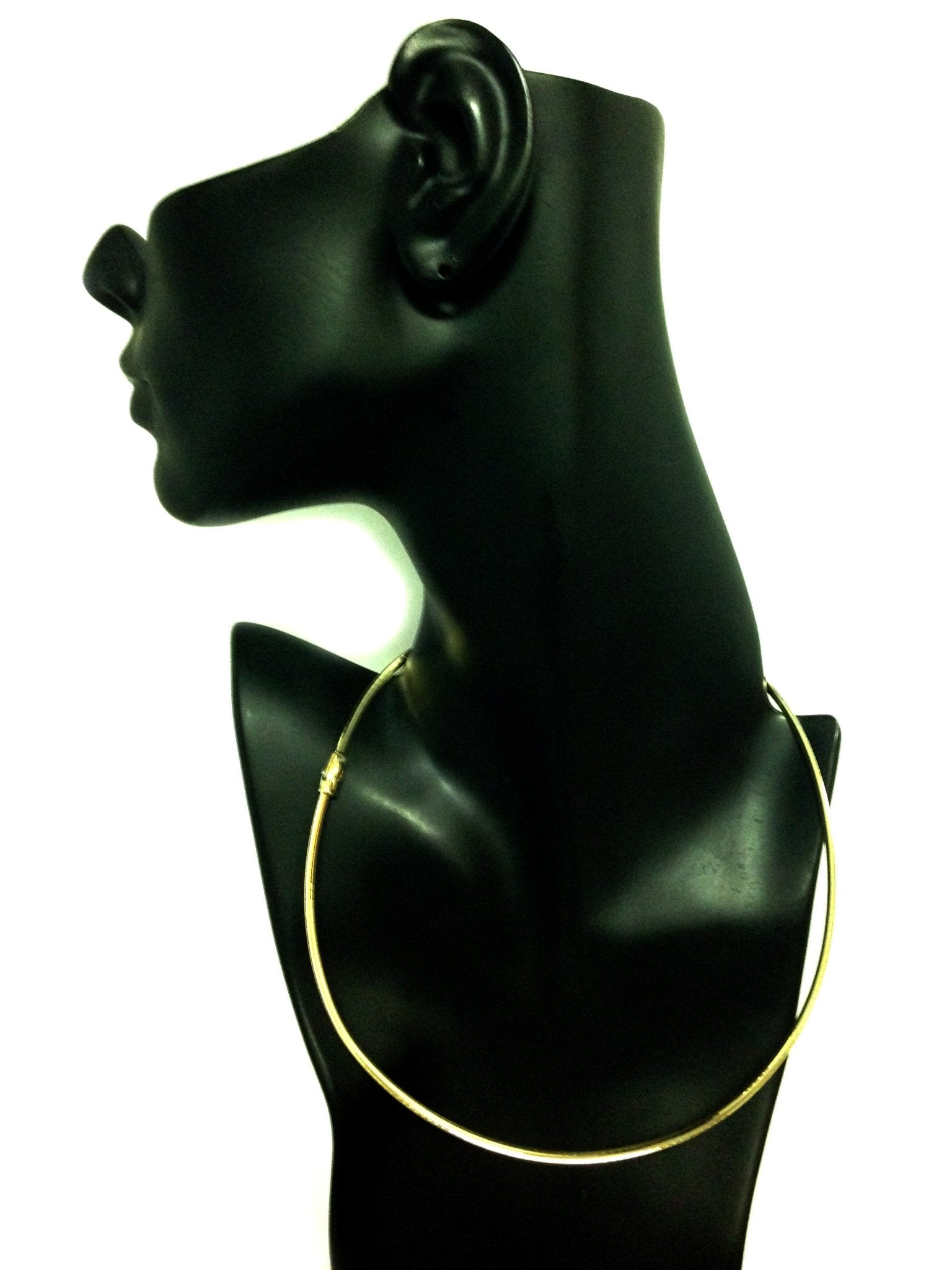 Two Tone Reversible Omega Chain Necklace In 14k Yellow Gold And Sterling Silver, 3mm - JewelryAffairs