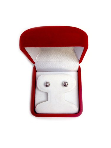 14K White Gold Ball Stud Earrings fine designer jewelry for men and women